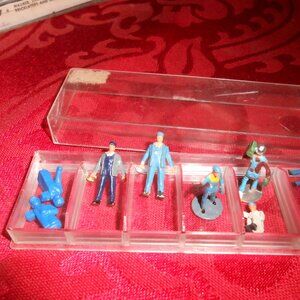 ORIGINAL PREISER MINATURE FIGURINES HO 1:87WORKING PEOPLE SET OF 8 IN CASE 🔥